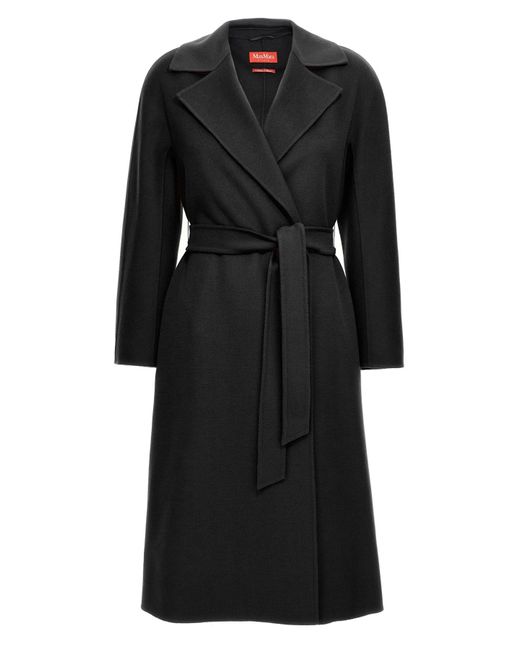 Max Mara Black 'Cles' Coat
