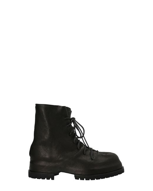 424 Black 'chunky' Combat Boots for men