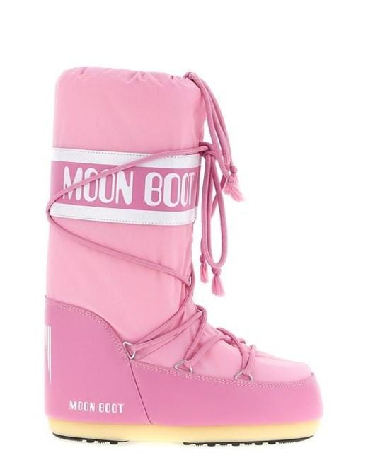 Moon Boot Pink 'icon' Boots