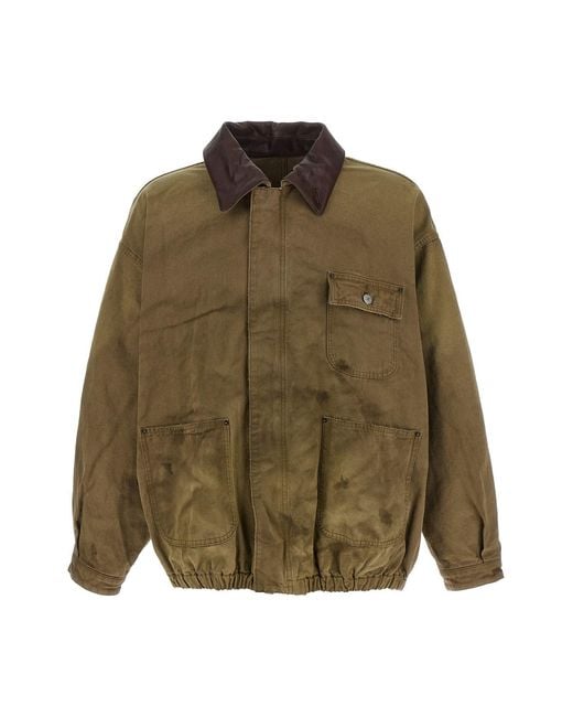 Ssstein Green 'vintage' Jacket for men