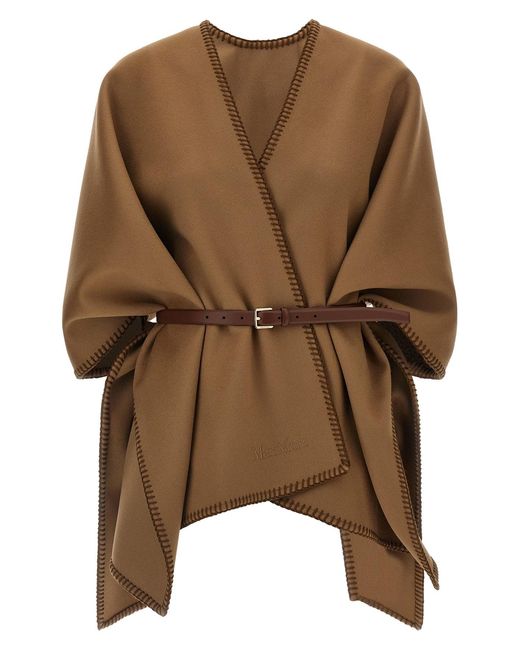 Max Mara Brown 'mxacolomba' Cape