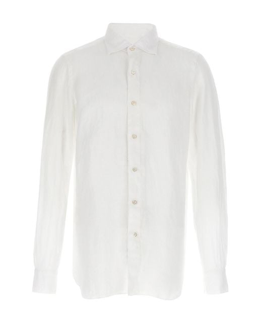 Finamore 1925 White 'gaeta' Shirt for men