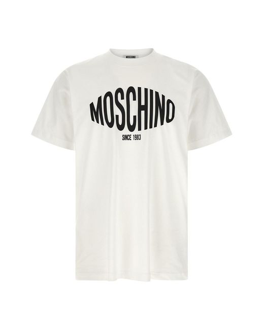 Moschino White Logo T-shirt for men