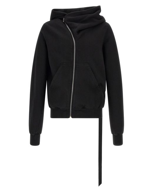 Rick Owens Black 'mountain' Hoodie