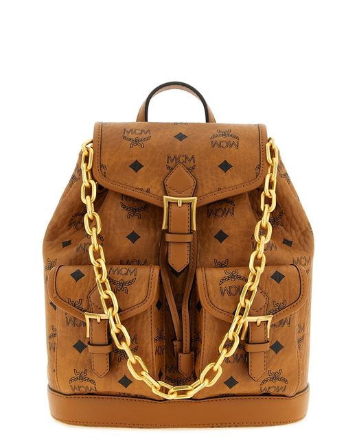 MCM Brown Mini-Rucksack "Aren"