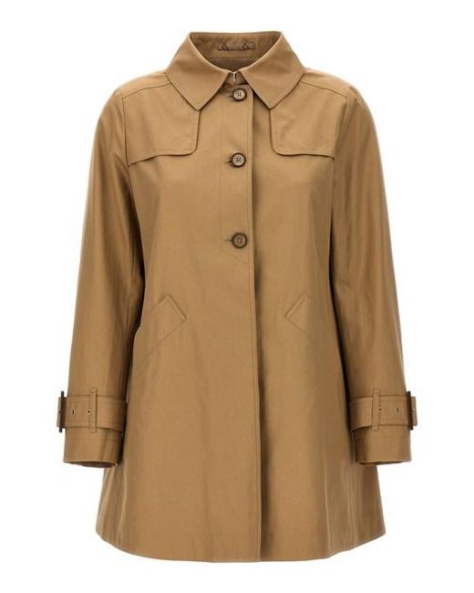 Trench monopetto di Herno in Brown
