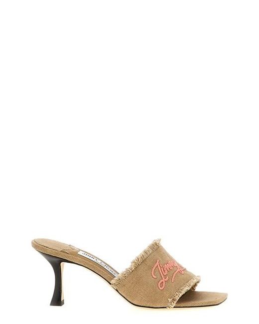 Jimmy Choo Brown 'Alexia' Sandals