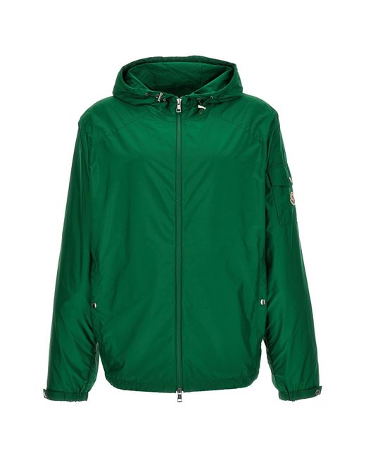 Moncler Green 'etiache' Hooded Jacket for men
