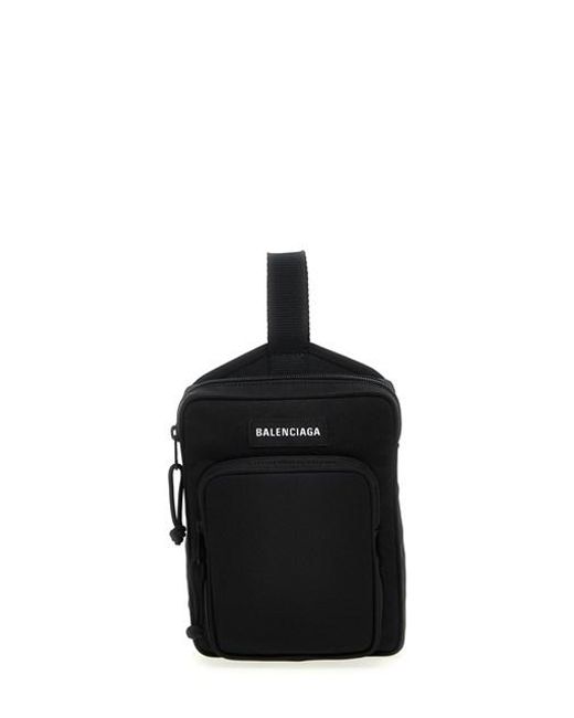 Balenciaga 'explorer Messenger' Crossbody Bag in Black for Men Lyst