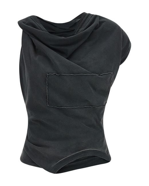 Maison Margiela Black Upside Down Top