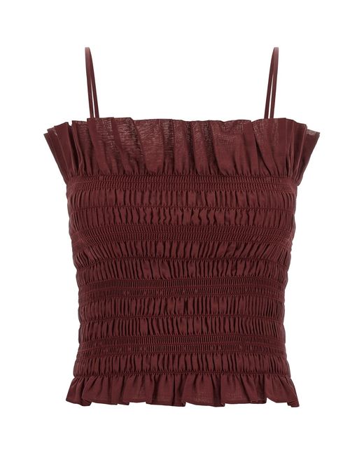 ANDAMANE Purple 'suri' Top
