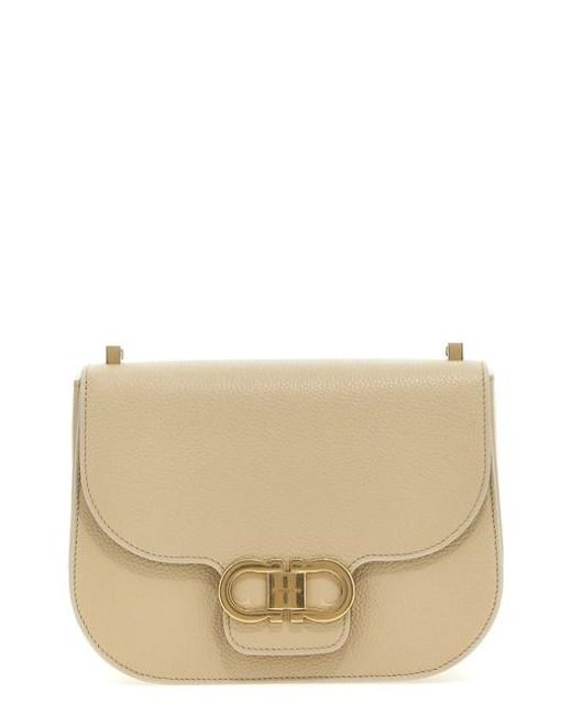 Gancini S Borse A Tracolla-Donna di Ferragamo in Natural