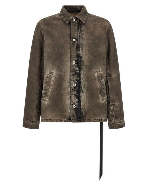 Rick Owens Brown 'brad' Jacket for men