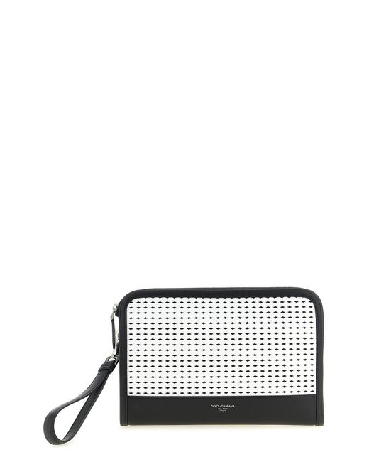 Dolce & Gabbana White 'atene' Clutch for men