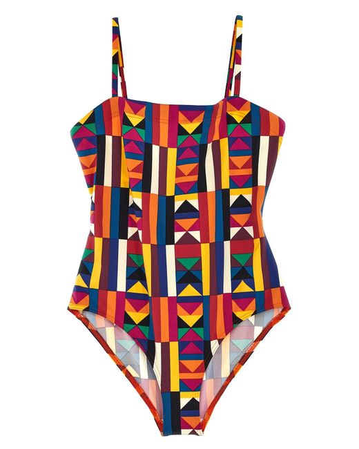 Eres Red 'Colors' One-Piece Swimsuit