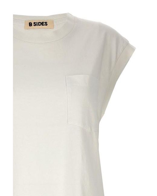 Tank top basic di B Sides in White