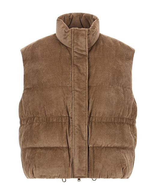 Brunello Cucinelli Brown Corduroy Waistcoat