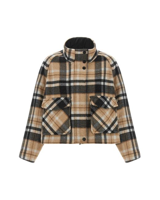 Pinko Multicolor Caban Check