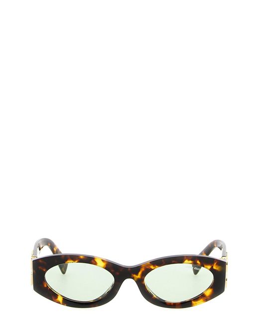 Miu Miu Black Sonnenbrille "Miu Glimpse"