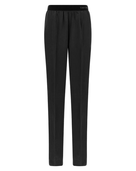 Tom Ford Black Silk Pants