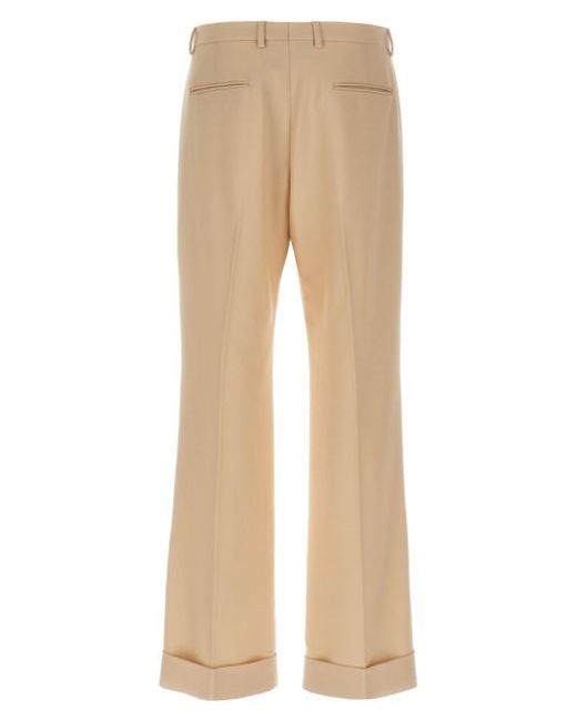 Pantalone Formale di Valentino Garavani in Natural da Uomo