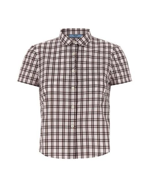 Camicia check di Prada in Multicolor