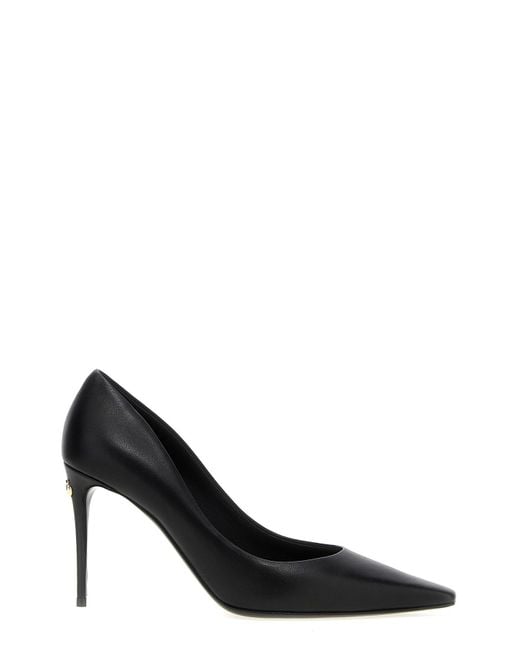 Dolce & Gabbana Black Dolce & Gabbana Leather Heeled Shoes