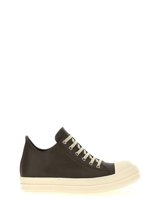 Rick Owens Black 'Low Sneaks' Sneakers for men