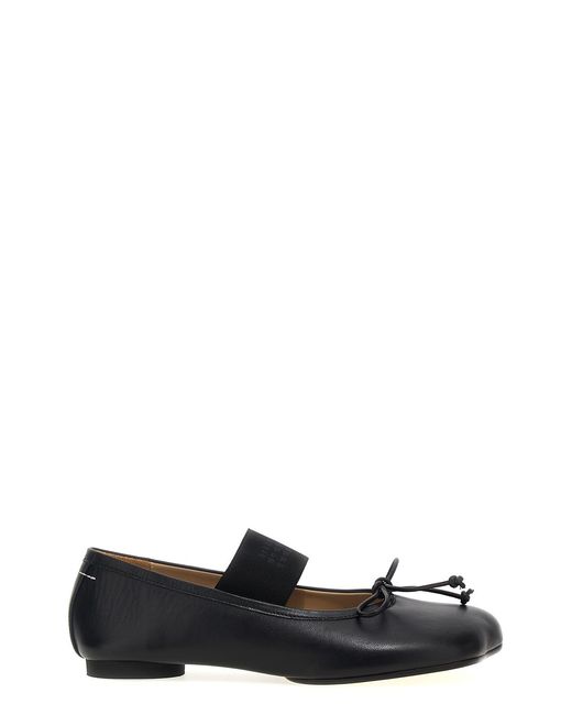 MM6 by Maison Margiela Black 'anatomic' Ballet Flats