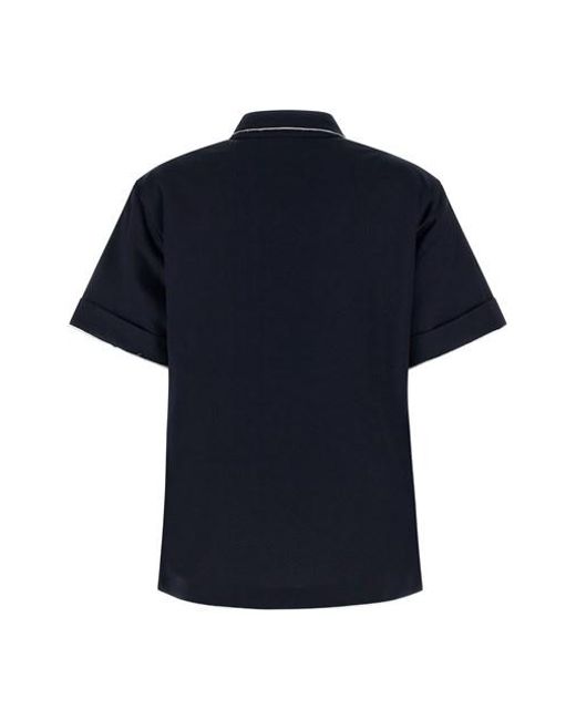 Polo Double-Layer di Prada in Blue