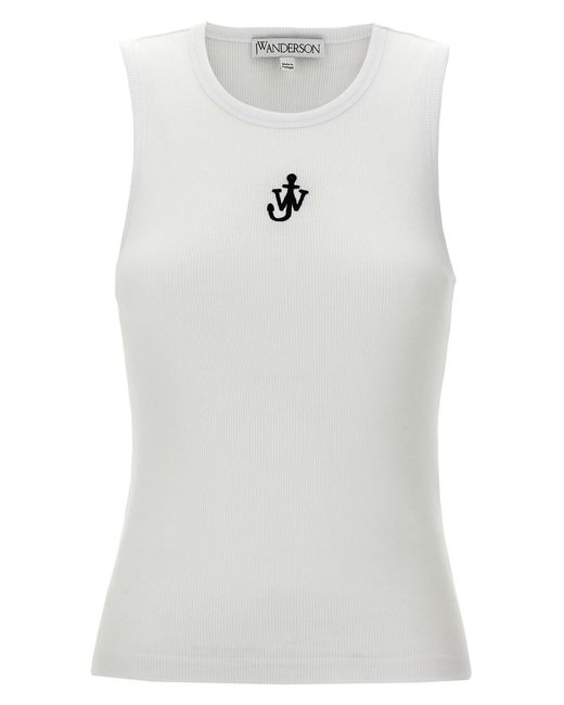 J.W. Anderson White J.W.Anderson 'Anchor Embroidery' Top