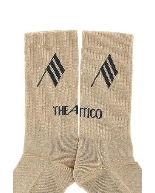 Calze logo di The Attico in Natural