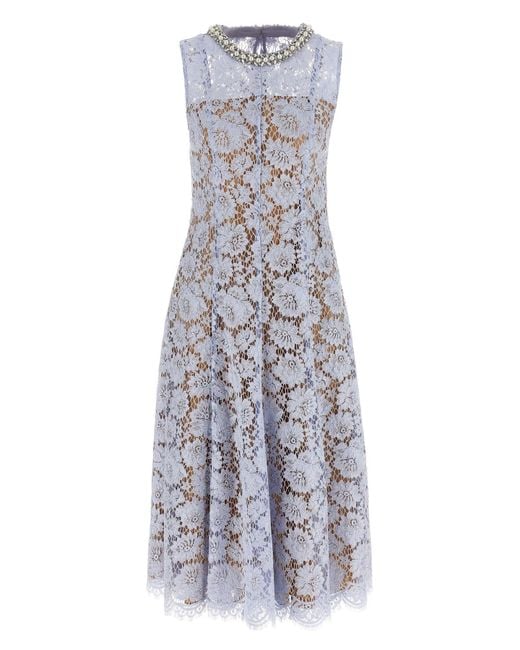 Self-Portrait White Midi Dresses