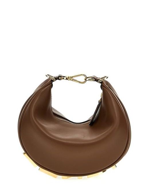 Fendi Brown 'graphy Mini' Handbag