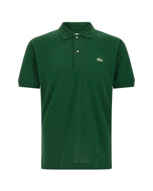 Polo Patch Logo di Lacoste in Green da Uomo