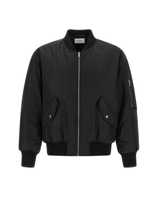 Saint Laurent Black Serge Bomber Jacket for men