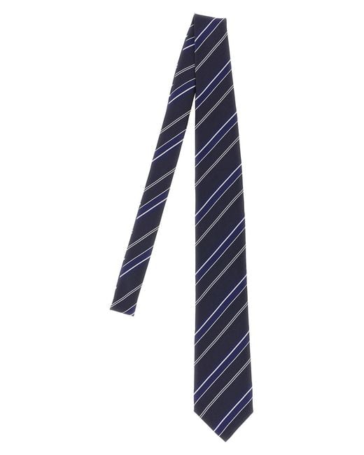 Tom Ford Blue Diagonal Striped Tie for men
