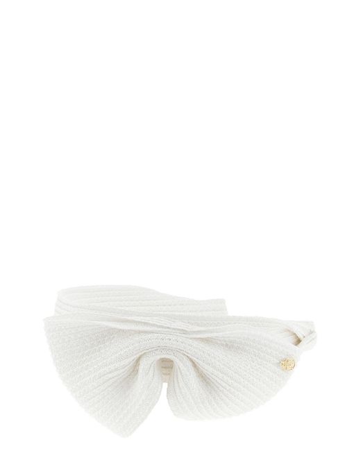 Maison Michel White Stirnband "Beth"