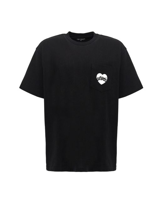 Carhartt Black 'amour Pocket' T-shirt for men