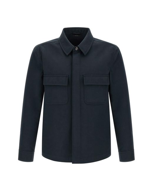 Tom Ford Blue Twill Overshirt for men