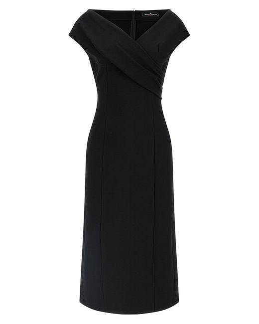Ermanno Scervino Black Crossover Dress