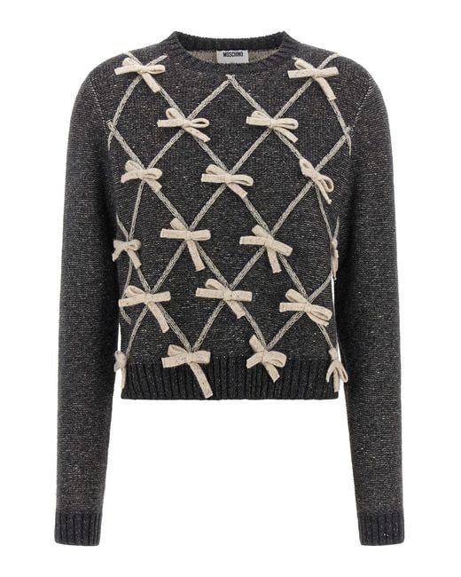 Moschino Black Bow Sweater