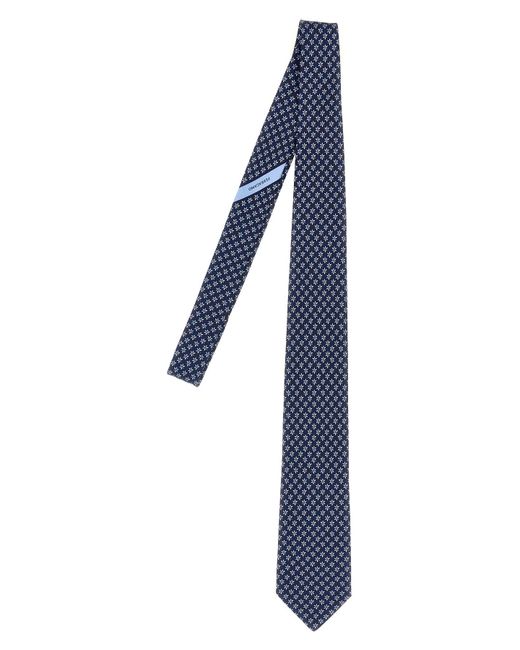 Ferragamo Bedruckte Krawatte in Blue für Herren