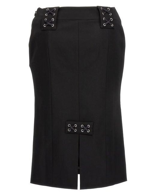 Gonna lacci di Alessandra Rich in Black