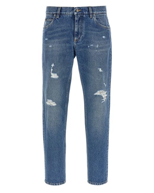 Dolce & Gabbana Blue 'Private Wardrobe' Jeans for men