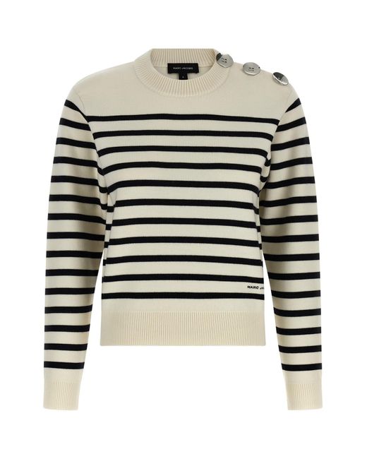 Marc Jacobs Black Pullover "Breton Stripe"