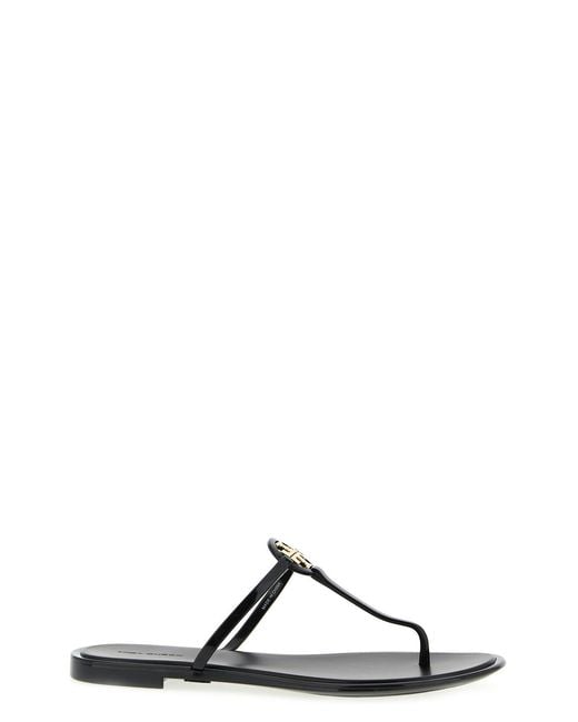 Tory Burch Black 'mini Miller Jelly' Sandals