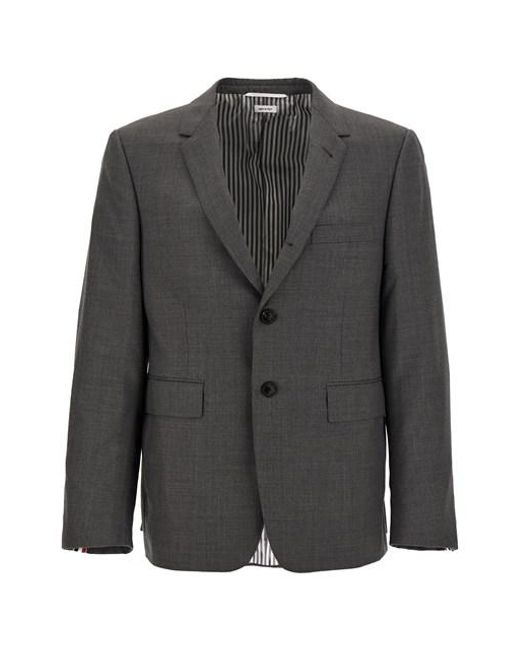 Thom Browne Black 'classic Sport Coat' Blazer for men