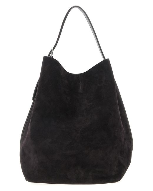 Totême Black 'belted Tote' Shoulder Bag