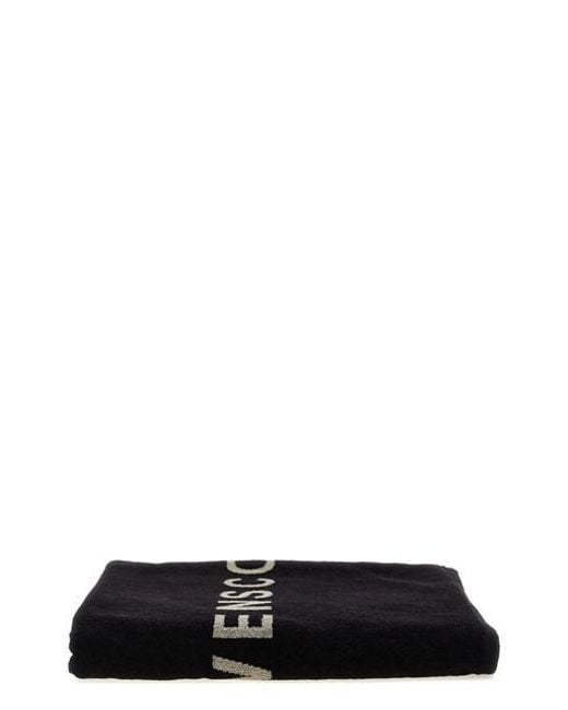 Rick Owens Black Beach Towels for men
